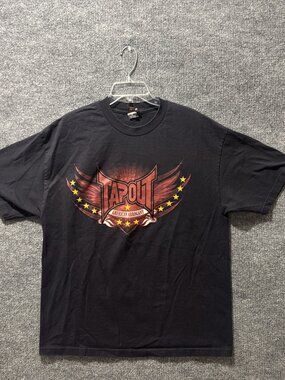 Tapout Black 90 S American Arrogant Grunge Y2K T Shirt Men Xl Htf Sz XL